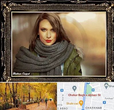 تابلو فرش چهره در چهارباغ اصفهان 