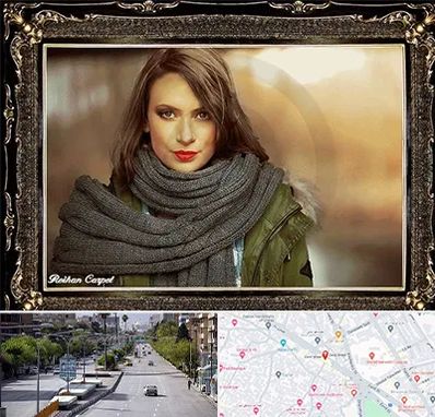 تابلو فرش چهره در خیابان زند شیراز 