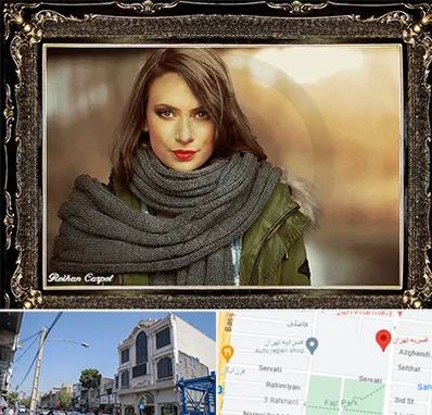 تابلو فرش چهره در افسریه 