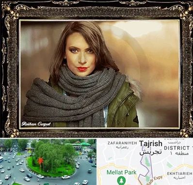 تابلو فرش چهره در تجریش 