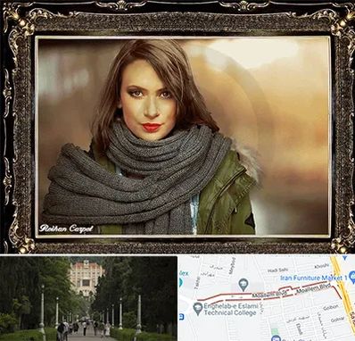 تابلو فرش چهره در بلوار معلم رشت 