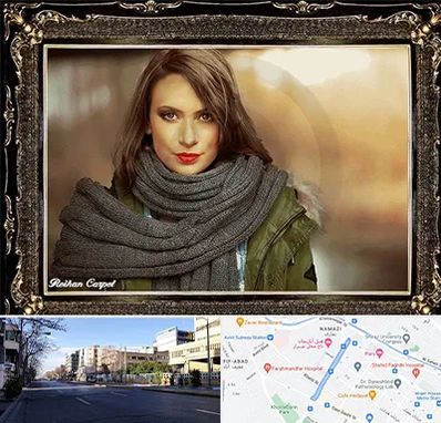 تابلو فرش چهره در خیابان ملاصدرا شیراز 