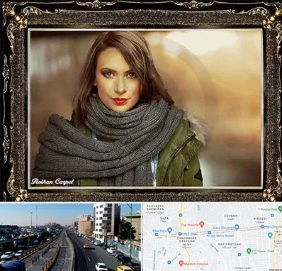 تابلو فرش چهره در پیروزی 