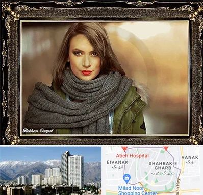 تابلو فرش چهره در شهرک غرب 