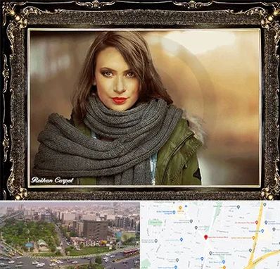 تابلو فرش چهره در آیت الله کاشانی 