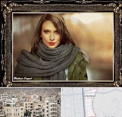 تابلو فرش چهره در اسکندری