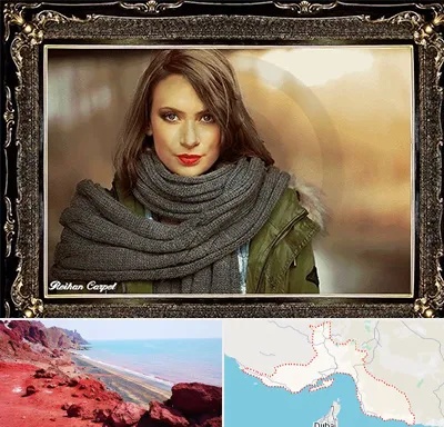 تابلو فرش چهره در هرمزگان