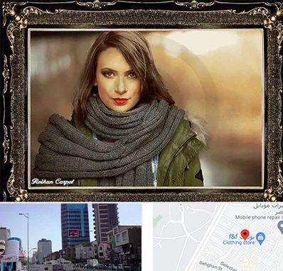 تابلو فرش چهره در چهارراه طالقانی کرج 