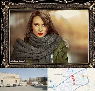 تابلو فرش چهره در نواب اسلامشهر