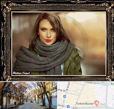 تابلو فرش چهره در تربیت تبریز