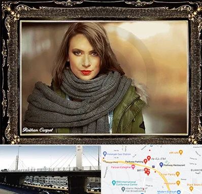 تابلو فرش چهره در پارک وی 