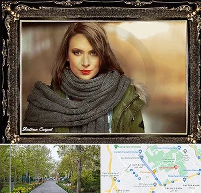 تابلو فرش چهره در قدوسی غربی شیراز 