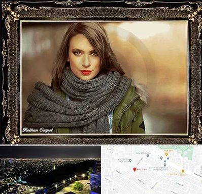 تابلو فرش چهره در هفت تیر مشهد 