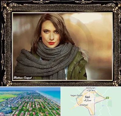 تابلو فرش چهره در ساری
