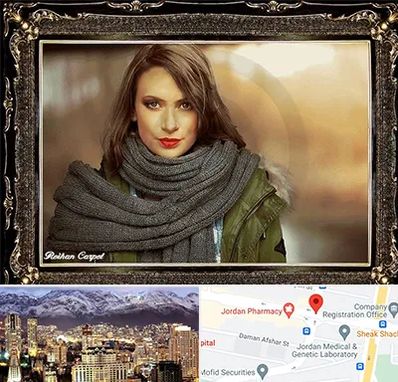 تابلو فرش چهره در جردن 