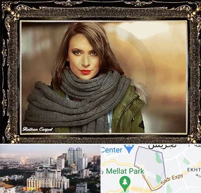 تابلو فرش چهره در الهیه 