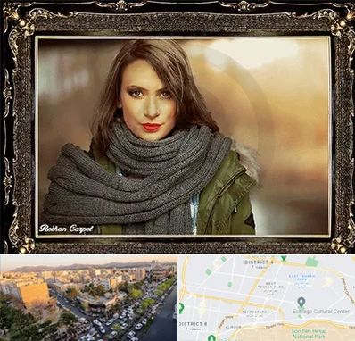 تابلو فرش چهره در تهرانپارس 