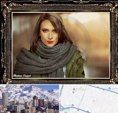 تابلو فرش چهره در ازگل