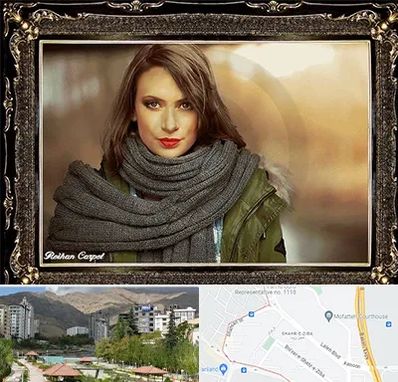 تابلو فرش چهره در شهر زیبا 