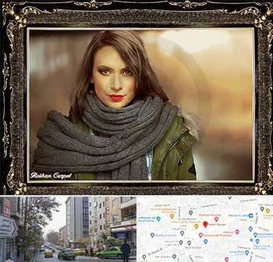 تابلو فرش چهره در فاطمی 