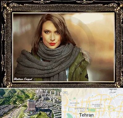 تابلو فرش چهره در شمال تهران 