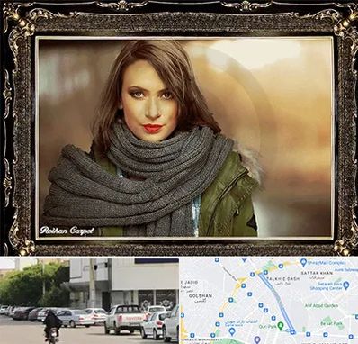 تابلو فرش چهره در قدوسی شرقی شیراز 