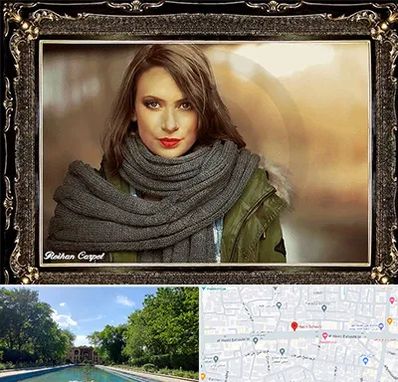 تابلو فرش چهره در هشت بهشت اصفهان 