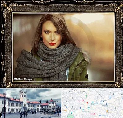 تابلو فرش چهره در میدان شهرداری رشت 