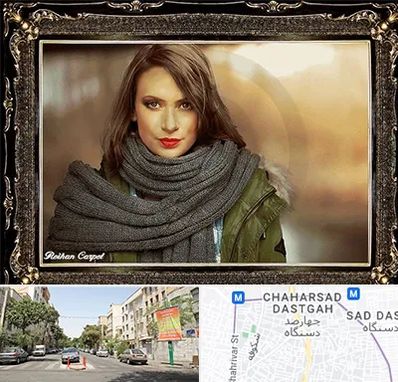 تابلو فرش چهره در چهارصد دستگاه 