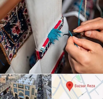 تولیدی فرش دستباف در بازار رضا مشهد