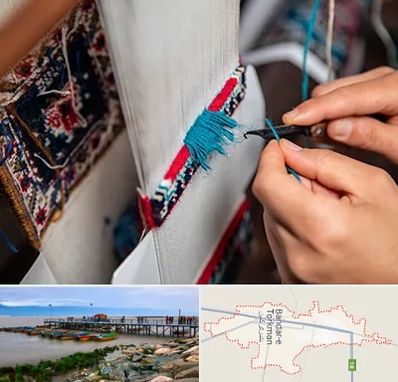 تولیدی فرش دستباف در بندر ترکمن