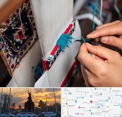 تولیدی فرش دستباف در میدان حر 