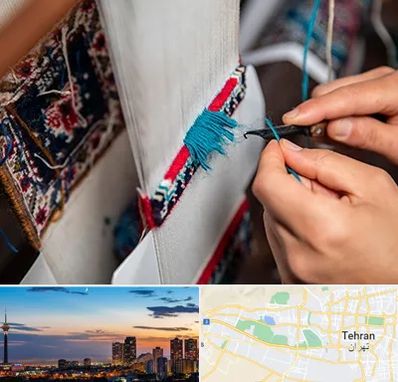 تولیدی فرش دستباف در غرب تهران 