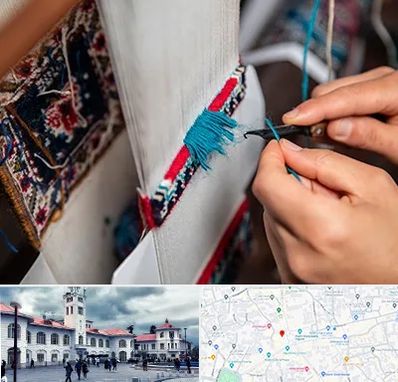 تولیدی فرش دستباف در میدان شهرداری رشت 