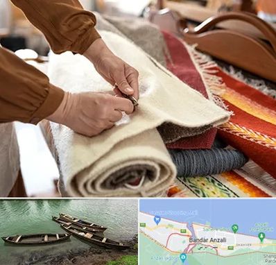 تولیدی فرش ماشینی در بندر انزلی