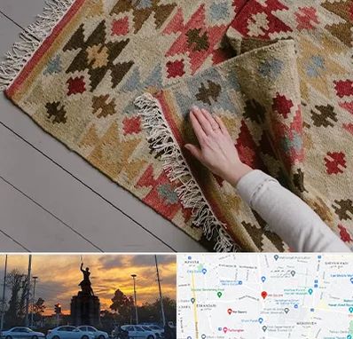 فروش گلیم در میدان حر 