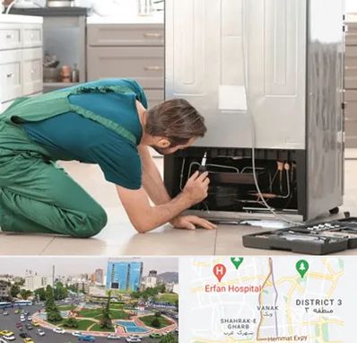 تعمیرکار فریزر در ونک 