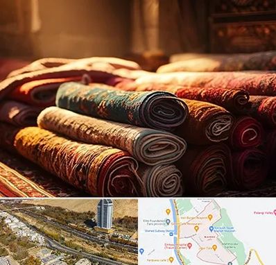 عمده فروشی فرش در خیابان نیایش شیراز 