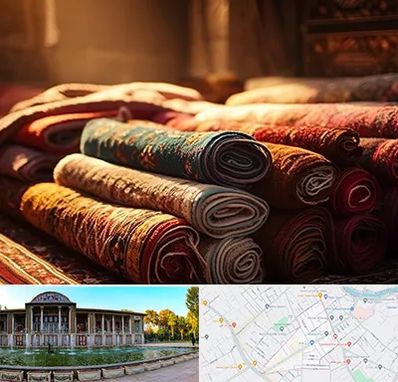 عمده فروشی فرش در عفیف آباد شیراز 