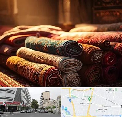 عمده فروشی فرش در بلوار فردوس 