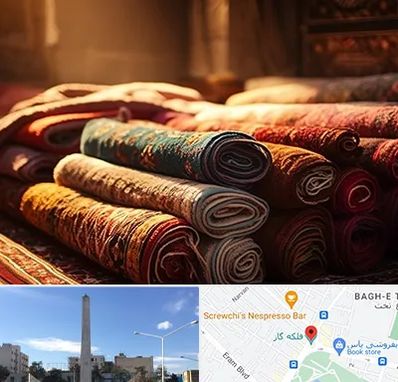 عمده فروشی فرش در فلکه گاز شیراز 