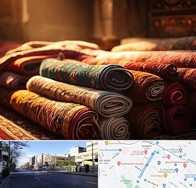 عمده فروشی فرش در خیابان ملاصدرا شیراز 