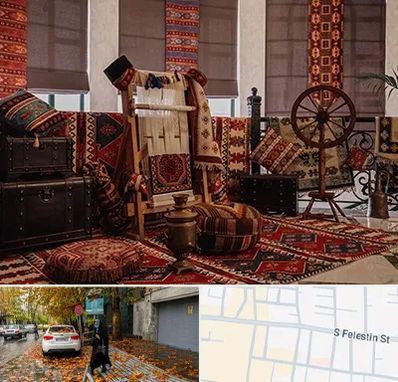 فروش اقساطی فرش دستباف در خیابان فلسطین