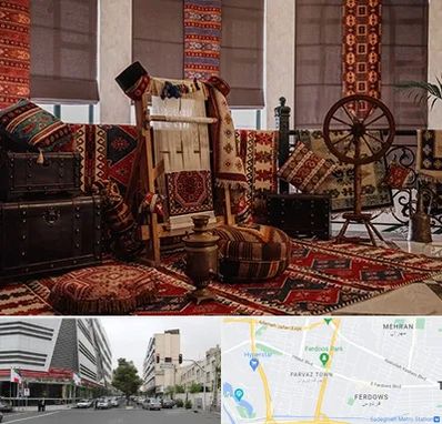 فروش اقساطی فرش دستباف در بلوار فردوس 