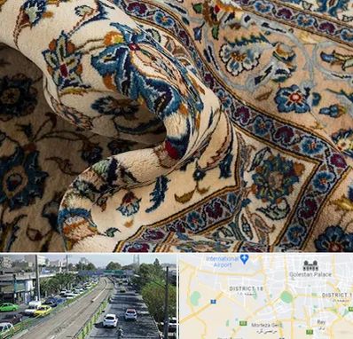 فروش فرش دستباف دست دوم در جنوب تهران 