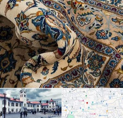 فروش فرش دستباف دست دوم در میدان شهرداری رشت 