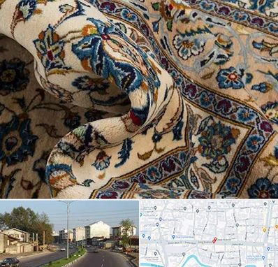 فروش فرش دستباف دست دوم در ضیابری رشت 