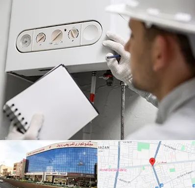 تعمیرکار پکیج در نصف راه تبریز