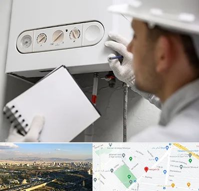 تعمیرکار پکیج در هنگام 