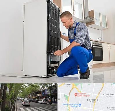 تعمیرکار سیار یخچال در ظفر 